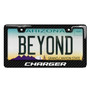 Dodge Charger Black Real 3K Carbon Fiber Finish ABS Plastic License Plate Frame