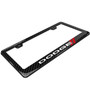 Dodge Black Real 3K Carbon Fiber Finish ABS Plastic License Plate Frame