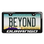 Dodge Durango Black Real 3K Carbon Fiber Finish ABS Plastic License Plate Frame