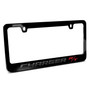 Dodge Charger R/T in 3D Black on Black Metal License Plate Frame