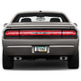 Dodge Challenger Black 3D Real Carbon Fiber ABS Plastic License Plate Frame