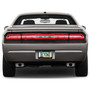 Dodge Scat-Pack Full Black 3D Real Carbon Fiber ABS Plastic License Plate Frame