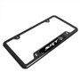 Dodge SRT Hellcat Black Insert Black Stainless Steel License Plate Frame