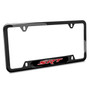 SRT Logo Black Insert Black Stainless Steel License Plate Frame for Dodge Jeep