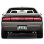 Dodge Challenger Real Carbon Fiber Insert Gunmetal Chrome Stainless Steel License Plate Frame