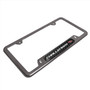 Dodge Challenger R/T Real Carbon Fiber Insert Gunmetal Chrome Stainless Steel License Plate Frame