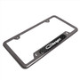 Dodge Charger Classic Real Carbon Fiber Insert Gunmetal Chrome Stainless Steel License Plate Frame