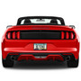 Ford Mustang 5.0 Real Carbon Fiber Insert Gunmetal Chrome Stainless Steel License Plate Frame