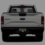 Ford F-150 FX4 Off Road 3D Night Glow Luminescent Logo on Real Carbon Fiber ABS License Plate Frame