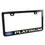 Ford Platinum 3D Night Glow Luminescent Logo on Real Carbon Fiber ABS License Plate Frame