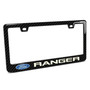 Ford Ranger 3D Night Glow Luminescent Logo on Real Carbon Fiber ABS License Plate Frame