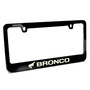 Ford Bronco 3D Night Glow Luminescent Logo on Black Metal License Plate Frame