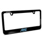 Ford Focus RS 3D Night Glow Luminescent Logo on Black Metal License Plate Frame