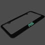 Ford Focus RS 3D Night Glow Luminescent Logo on Black Metal License Plate Frame