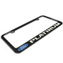 Ford Platinum 3D Night Glow Luminescent Logo on Black Metal License Plate Frame