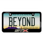 Ford STX 4x4 3D Night Glow Luminescent Logo on Black Metal License Plate Frame