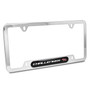 Dodge Challenger Carbon Fiber Nameplate Chrome Stainless Steel License Frame