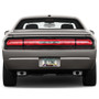 Dodge SRT Hellcat Red Real Carbon Fiber on Chrome Stainless Steel License Frame