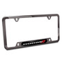 Dodge Black Insert Gunmetal Chrome Stainless Steel License Plate Frame