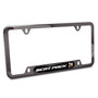 Dodge Scat-Pack Full Color Black Insert Gunmetal Chrome Stainless Steel License Plate Frame