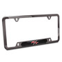Dodge R/T Logo Real Carbon Fiber Insert Gunmetal Chrome Stainless Steel License Plate Frame