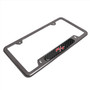 Dodge R/T Logo Real Carbon Fiber Insert Gunmetal Chrome Stainless Steel License Plate Frame