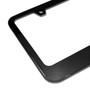 Dodge Challenger Racing Stripe Black Metal License Plate Frame