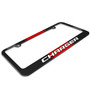 Dodge Charger Racing Stripe Black Metal License Plate Frame