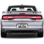 Dodge Charger R/T Racing Stripe Black Metal License Plate Frame