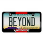 Dodge Viper Racing Stripe Black Metal License Plate Frame