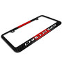 Dodge Challenger R/T Red Racing Stripe Black Real Carbon Fiber License Frame