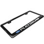 Ford Platinum Black Real 3K Carbon Fiber Finish ABS Plastic License Plate Frame