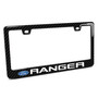 Ford Ranger Black Real 3K Carbon Fiber Finish ABS Plastic License Plate Frame