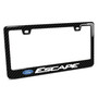 Ford Escape Black Real 3K Carbon Fiber Finish ABS Plastic License Plate Frame