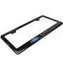 Ford F-150 New 3D Black on Real Carbon Fiber Finish Plastic License Plate Frame