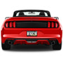 Ford Mustang GT in 3D Black on Real 3K Carbon Fiber Plastic License Plate Frame