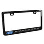 Ford Explorer in 3D Black on Real Carbon Fiber ABS Plastic License Plate Frame