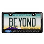 Ford Explorer in 3D Black on Real Carbon Fiber ABS Plastic License Plate Frame