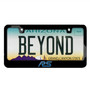 Ford Focus RS in 3D Black Letters on Black Metal License Plate Frame