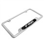 Ford F-150 Real Carbon Fiber Nameplate Chrome Stainless Steel License Frame