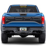 Ford F-150 Raptor in Blue Carbon Fiber on Chrome Stainless Steel License Frame