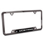 Ford Mustang Black Insert Gunmetal Chrome Stainless Steel License Plate Frame