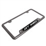 Ford Mustang 350 GT Black Insert Gunmetal Chrome Stainless Steel License Plate Frame