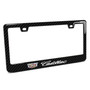 Cadillac Crest 3D Logo on Real 3K Carbon Fiber ABS Plastic License Plate Frame