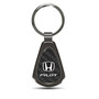 Honda Pilot Real Black Carbon Fiber Gunmetal Black Metal Teardrop Key Chain