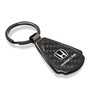 Honda Ridgeline Real Black Carbon Fiber Gunmetal Black Metal Teardrop Key Chain