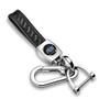 Ford Focus RS in Black Real Black Carbon Fiber Loop-Strap Chrome Hook Key Chain