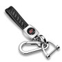 Ford Focus ST in Black Real Black Carbon Fiber Loop-Strap Chrome Hook Key Chain