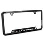 Ford Mustang Black Nameplate Black Stainless Steel License Plate Frame