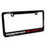 Chevrolet Corvette C7 Grand Sport Black Metal License Plate Frame